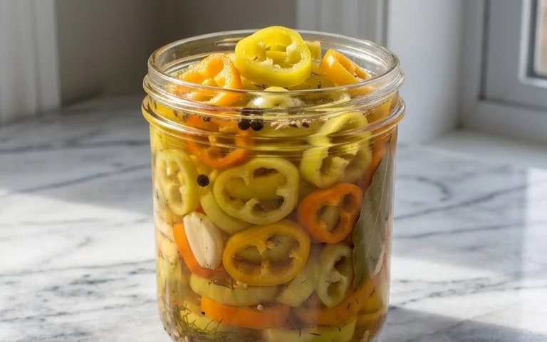 Piments Bananes Marinés Rapides : Recette Facile
