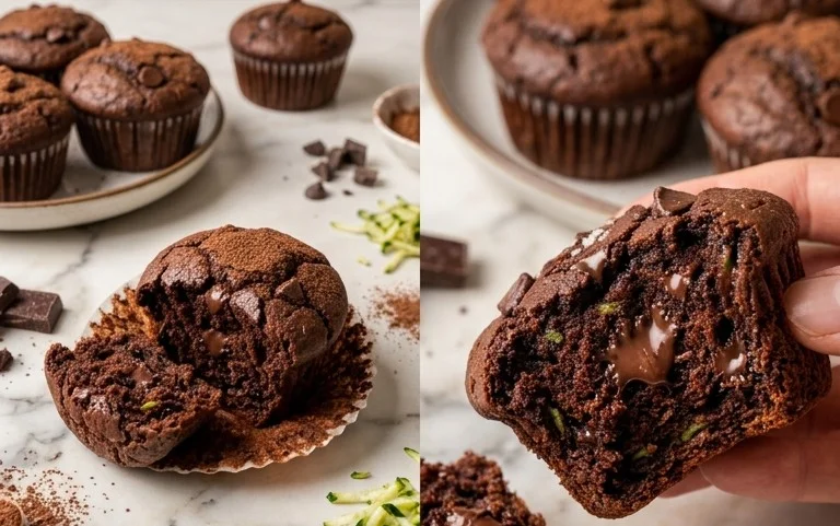 Muffins Zucchini Double Chocolat : Le Goût Parfait