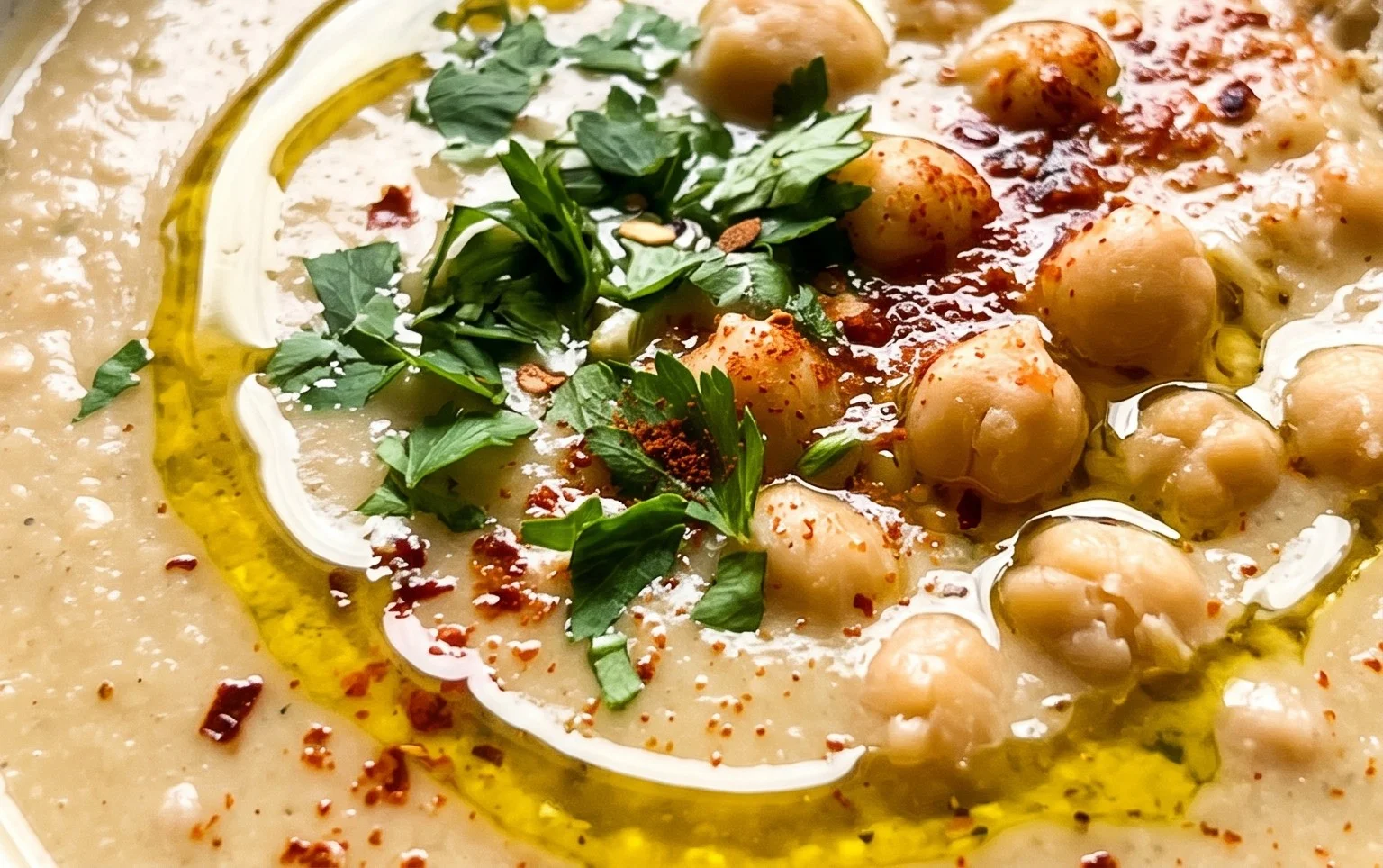 Vegan Garlic Chickpea Soup