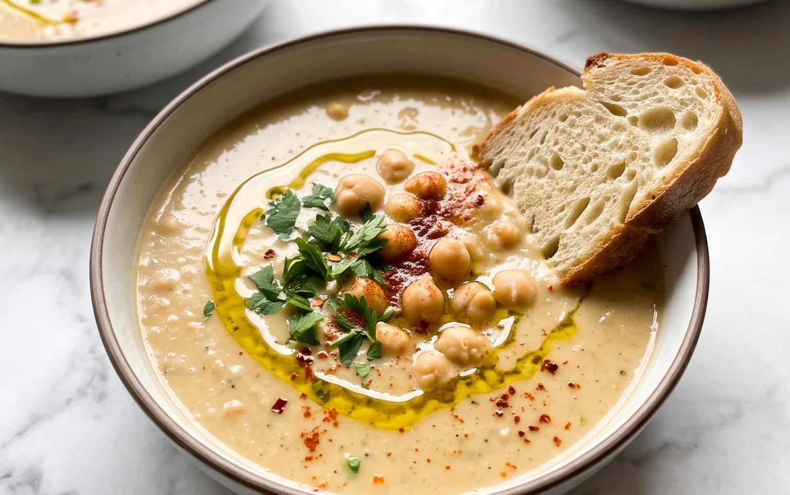Soupe Pois Chiches Ail Végétalienne : Réconfort & Saveur