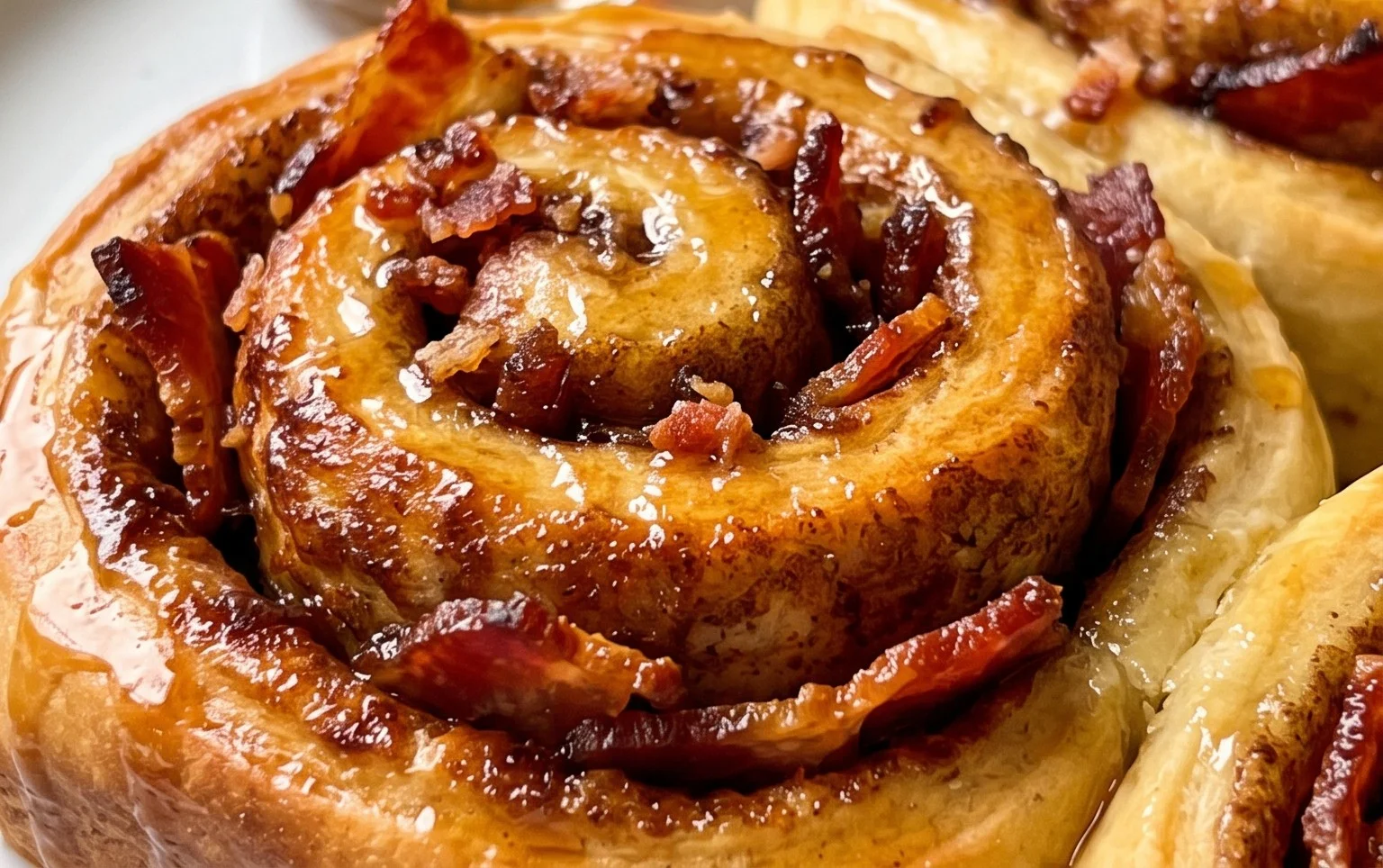 Bourbon Extract Maple Beef Bacon Cinnamon Rolls