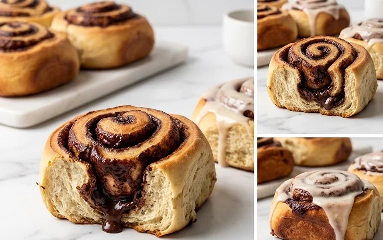 Rouleaux Cannelle Chocolat Fondants Faciles Recette