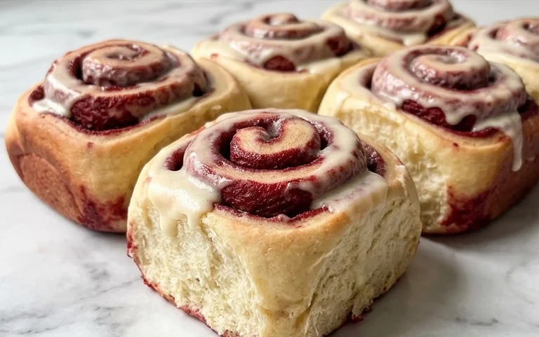 Rouleaux Cannelle Red Velvet Faciles Mix Gâteau